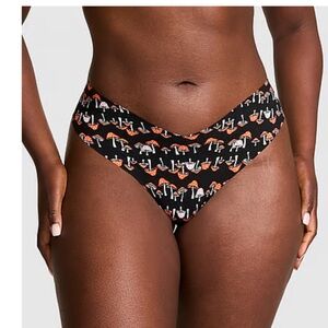 Victoria's Secret Black Mushroom Print Panties